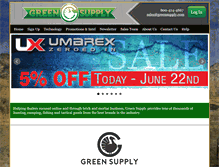 Tablet Screenshot of greensupply.com